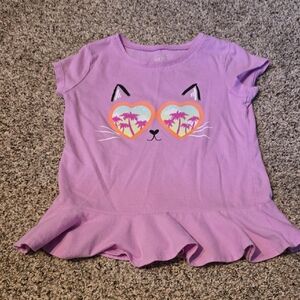 Jumping Beans Lavender Cat Tee
